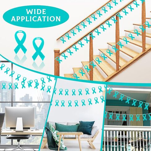 10 مجموعات لافتة التوعية بالصحة العقلية 13.1 قدم أشرطة خضراء لافتة الصحة العقلية قد الأخضر عناصر التوعية الشريطية لمستلزمات الزخارف in Kuwait