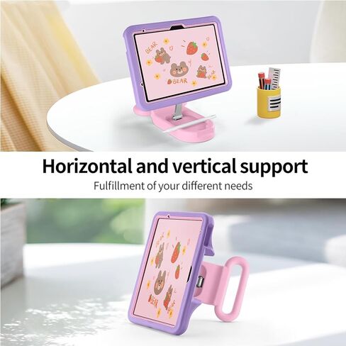 Kids Case for iPad (A16) 11th/10th Generation 11''/10.9'' 2025/2022,Child Friendly Case with Adjustable Stand,Fully-Body Shockproof Protective Cover for iPad Air 11 (M3/M2) 2025/2024.(Black-Blue) in Kuwait