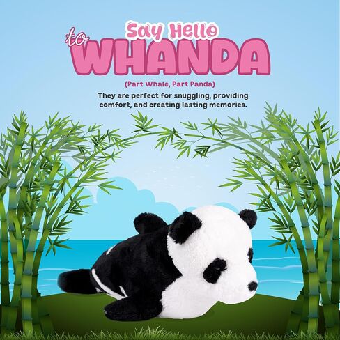 Randimals Whanda - Whale and Panda Plush Stuffed Toy 15", Soft & Huggable, Premium Quality Hybrid Animal Friend Encourages Adventure & Imagination in Saudi Arabia