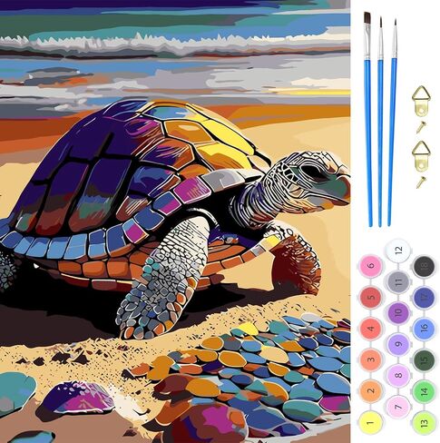 MOGTAA Paint by Numbers for Adults Beginners, Flowers Girls Paint by Numbers for Girls Boys, DIY Paint by Numbers on Canvas Flowers Drawing Paintwork for Home Decor 16 x 20 Inch in Saudi Arabia