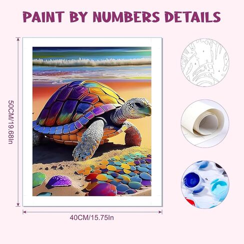 MOGTAA Paint by Numbers for Adults Beginners, Flowers Girls Paint by Numbers for Girls Boys, DIY Paint by Numbers on Canvas Flowers Drawing Paintwork for Home Decor 16 x 20 Inch in Saudi Arabia