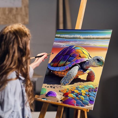 MOGTAA Paint by Numbers for Adults Beginners, Flowers Girls Paint by Numbers for Girls Boys, DIY Paint by Numbers on Canvas Flowers Drawing Paintwork for Home Decor 16 x 20 Inch in Saudi Arabia