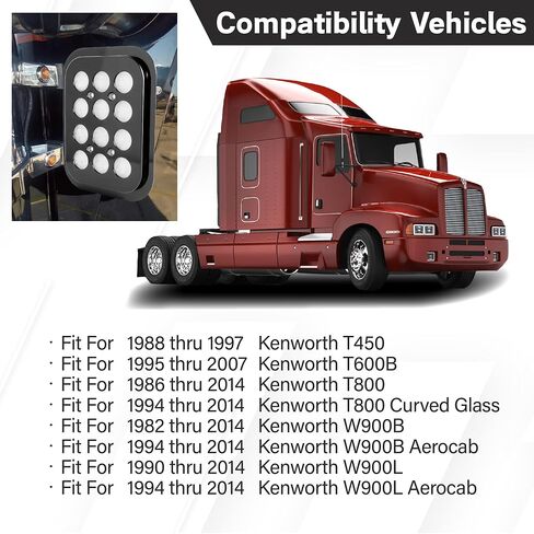 Fresh Filter CF19501C Chrome Exterior Cab Air Filter Compatible With Kenworth T600 T450 T800 W800 W900 T600B W900L 1986-2015-Up With 2 Filter Layer in Kuwait