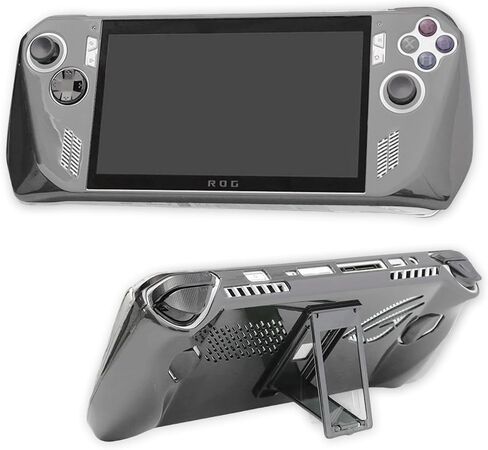 Protective Case for ROG Ally, Crystal Cover, PC Shell with Kickstand, Heat Dissipation, Anti-Slip/Scratch/Fingerprint, Ergonomic Grip, Lightweight Durable (Clear) in Kuwait