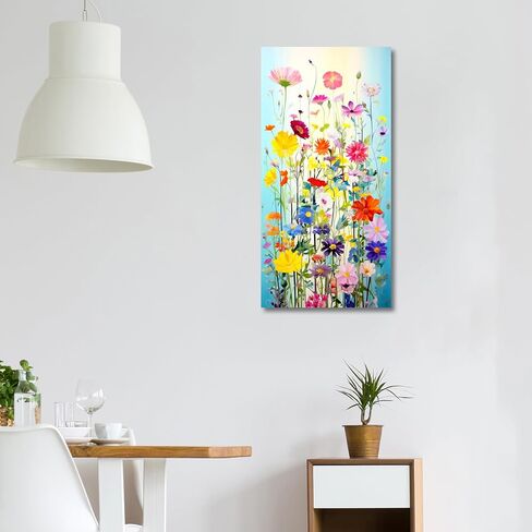 Artmaple Paint by Number for Adults Beginner Students Kids, Ideal Gift Choice for Birthday,Anniversary or Any Festival. DIY Acrylic Paints for Room Decor (Flowers-12x24) in Saudi Arabia