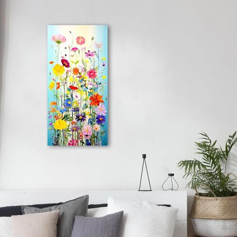 Artmaple Paint by Number for Adults Beginner Students Kids, Ideal Gift Choice for Birthday,Anniversary or Any Festival. DIY Acrylic Paints for Room Decor (Flowers-12x24) in Saudi Arabia