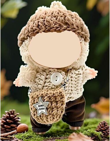 Doll Clothes Set & Outfit for Blind Box Dolls of 5.91-6.7inch (15-17cm) with Accessories Luxury Chic Stylish Adorable Cute Unique Style of Dolls Clothes for Dress up 5 Pieces (No Doll) (D) in Saudi Arabia