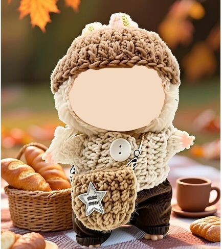 Doll Clothes Set & Outfit for Blind Box Dolls of 5.91-6.7inch (15-17cm) with Accessories Luxury Chic Stylish Adorable Cute Unique Style of Dolls Clothes for Dress up 5 Pieces (No Doll) (D) in Saudi Arabia