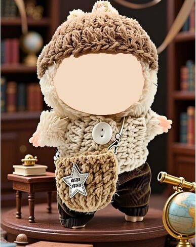 Doll Clothes Set & Outfit for Blind Box Dolls of 5.91-6.7inch (15-17cm) with Accessories Luxury Chic Stylish Adorable Cute Unique Style of Dolls Clothes for Dress up 5 Pieces (No Doll) (D) in Saudi Arabia