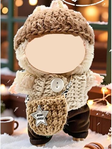 Doll Clothes Set & Outfit for Blind Box Dolls of 5.91-6.7inch (15-17cm) with Accessories Luxury Chic Stylish Adorable Cute Unique Style of Dolls Clothes for Dress up 5 Pieces (No Doll) (D) in Saudi Arabia