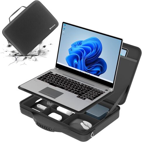 Smatree Laptop Hard Sleeve Shoulder Bag for 14 inch MSI Modern 14 C13M/C12M/B5M/B10MW, for 13.3-14 inch MSI Summit 13 AI/E13/E14 Flip Evo, for Prestige 13 Evo/13 AI Evo/14/14 Evo in Saudi Arabia