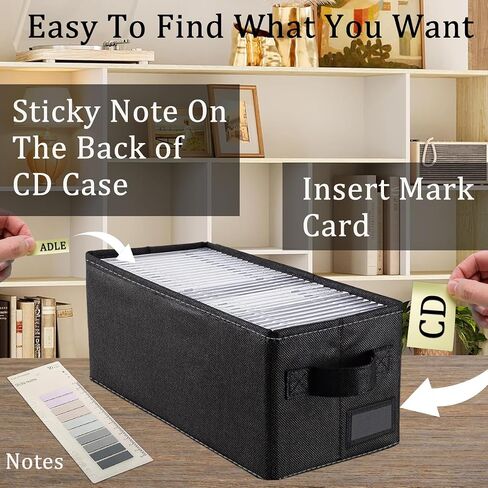 CD Storage Box & Case for Car/TV/Underbed/Desktop/Close - 6 Pack in Saudi Arabia