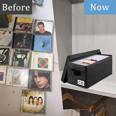 CD Storage Box & Case for Car/TV/Underbed/Desktop/Close - 6 Pack in Saudi Arabia