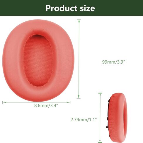 Replacement Ear Pads, Compatible with Edifier W820NB Headphones. New Soft Protein Leather Combined with high-Density Memory Foam, 1 Pair of Replacement Ear Pads (Gray) in Kuwait