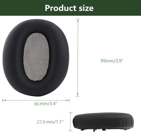 Replacement Ear Pads, Compatible with Edifier W820NB Headphones. New Soft Protein Leather Combined with high-Density Memory Foam, 1 Pair of Replacement Ear Pads (Gray) in Kuwait