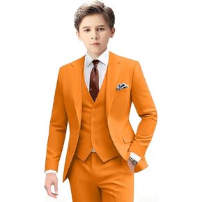 Suits for Boy Slim Fit Formal Dress Outfit Toddler Suit Blazer Vest Pants Kis Tuxedos in Kuwait