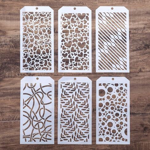 DIY Painting Drawing StencilsTemplate for DIY Painting on Furniture Wood Scrapbooking Art Projects, Reusable (Damask) in Saudi Arabia