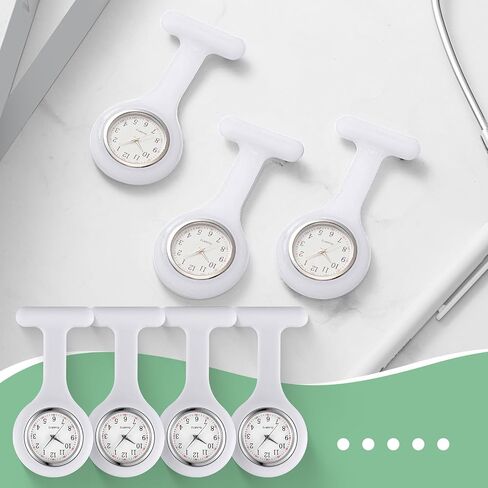 Kenning 15 Pack Clip on Nurse Watches for Women Men, Silicone Lapel Pin Pocket Fob Stethoscope Watches with Second Hand for Doctor Nurse Student Graduation Xmas Birthday Gifts(Multicolor) in Kuwait