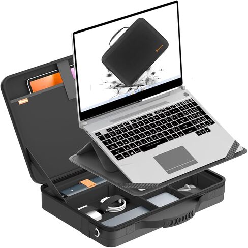 Smatree MobileBase Laptop Shoulder Case with Stand for 15.6 inch MSI Katana A15 AI/15/GF66,Thin A15 AI/15/GF63, Stealth 15/15M/GS66,Modern 15 H/15/CreatorPro M15,Creator 15M/15, Sword/Cyborg 15(A485S) in Saudi Arabia