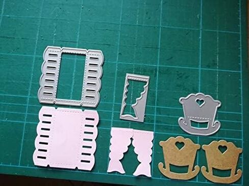 1 Pcs Cute Carousel Whirligig Cutting Dies,DIY Scrapbooking Artist Metal Cutting Dies Stencils for DIY Scrapbooking Decorative Embossing Paper Cards Handcraft Die Cut Size 9.4x5.8cm in Kuwait