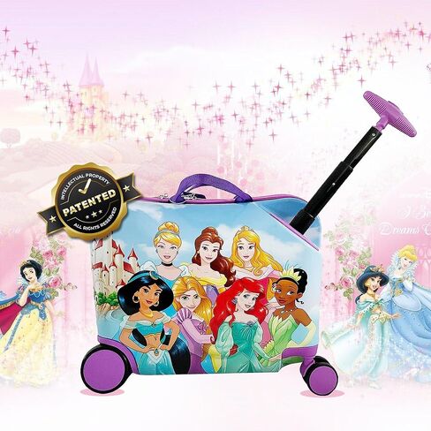 Disney Frozen Ride على حقيبة للأطفال ، حقيبة 18 '' 'مع مقعد للأطفال ، أمتعة ركوب الأطفال ، LuggageTrolley لطيف الوزن in Kuwait