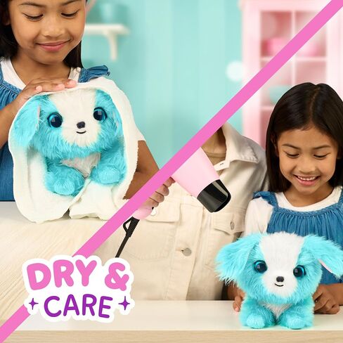 Scruffaluvs Pet Scruffs Pink - Mystery Plush Toy ، طوله 7.5 بوصة - غسل للكشف عن 1 من 3 حيوانات أليفة إنقاذ: جرو ، أرنب ، أو كيتي - يتضمن 8.7 "" Deluxe Pet Carrier - أنماط قد تختلف in Kuwait
