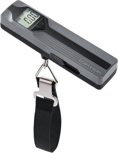 travel inspira Luggage Scale Battery-Free, Travel Essentials, Portable Handheld Digital Suitcase Weight Scale for for Travel Accessories, 110lbs/50kg (Black) in Kuwait
