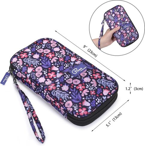 Travel Passport Wallet, RFID Family Passport Holder Large, Lightweight Passport Cover Case Waterproof Bag Document Organizer for Women & Men in Saudi Arabia