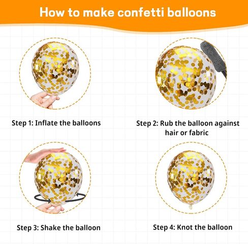 100 Pcs Red Gold Confetti Balloons Kit,12 Inch Metallic Black White Gold Party Balloons with Ribbons for Graduation Birthday Wedding Party Halloween Decorations (Red Gold) in Saudi Arabia