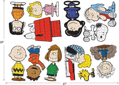 RoseArt - Mini Shaped Multipack - Peanuts Holiday Friends - 500 Piece Jigsaw Puzzle for Adults in Saudi Arabia