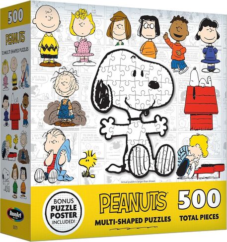 RoseArt - Mini Shaped Multipack - Peanuts Holiday Friends - 500 Piece Jigsaw Puzzle for Adults in Saudi Arabia