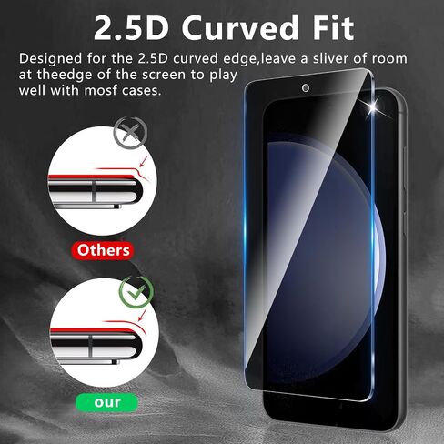 2 Pack Privacy Screen Protector Designed for Samsung Galaxy S24 Ultra,Full Coverage Anti-Spy Tempered Glass Film,9H Hardness,Anti-Fingerprint,Bubble Free,Easy to Install in Kuwait