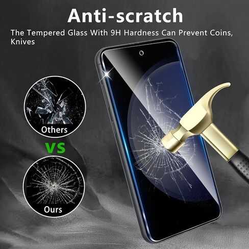2 Pack Privacy Screen Protector Designed for Samsung Galaxy S24 Ultra,Full Coverage Anti-Spy Tempered Glass Film,9H Hardness,Anti-Fingerprint,Bubble Free,Easy to Install in Kuwait