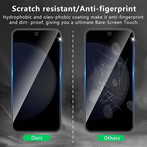 2 Pack Privacy Screen Protector Designed for Samsung Galaxy S24 Ultra,Full Coverage Anti-Spy Tempered Glass Film,9H Hardness,Anti-Fingerprint,Bubble Free,Easy to Install in Kuwait