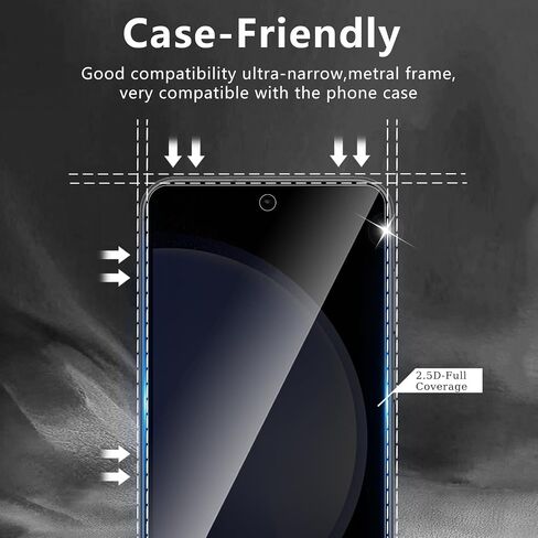 2 Pack Privacy Screen Protector Designed for Samsung Galaxy S24 Ultra,Full Coverage Anti-Spy Tempered Glass Film,9H Hardness,Anti-Fingerprint,Bubble Free,Easy to Install in Kuwait