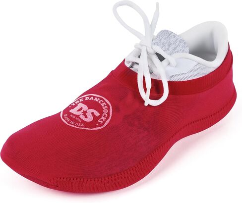 THE DANCESOCKS Carpet, Made in USA Original Over Sneaker Socks for Dance (1 pair - black) in Saudi Arabia