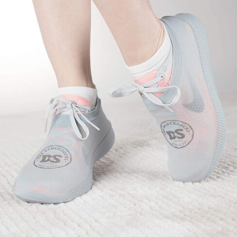 THE DANCESOCKS Carpet, Made in USA Original Over Sneaker Socks for Dance (1 pair - black) in Kuwait