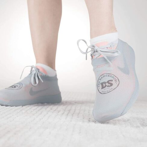 THE DANCESOCKS Carpet, Made in USA Original Over Sneaker Socks for Dance (1 pair - black) in Kuwait