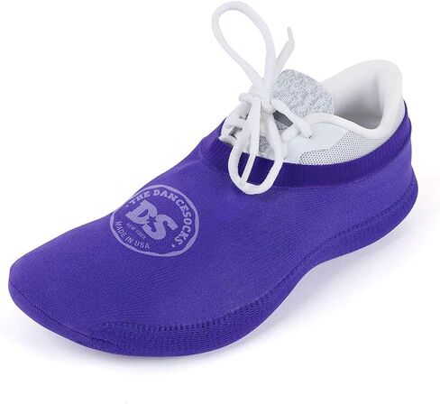 THE DANCESOCKS Carpet, Made in USA Original Over Sneaker Socks for Dance (1 pair - black) in Saudi Arabia
