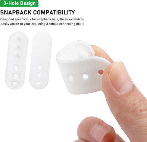 4 Pack Hat Extender, Hat Size Extension Accessories, Hat Snapback Extender, Hat Extender Snapback for Caps Repairing, Add Size and Comfort, Snap-in and Go Black. in Kuwait