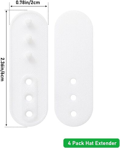 4 Pack Hat Extender, Hat Size Extension Accessories, Hat Snapback Extender, Hat Extender Snapback for Caps Repairing, Add Size and Comfort, Snap-in and Go Black. in Kuwait