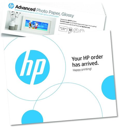 HP Advanced Photo Paper, Glossy, 65 lb, 8 x 10 in., 203 x 254 mm, 25 sheets in Saudi Arabia