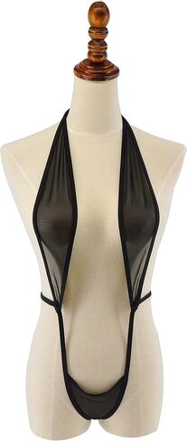 SHERRYLO Sheer Sling Bikini See Through Micro Slingshot Bikinis G String Mini Monokini Extreme See Thru Bodysuit Slingshots in Saudi Arabia