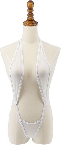 SHERRYLO Sheer Sling Bikini See Through Micro Slingshot Bikinis G String Mini Monokini Extreme See Thru Bodysuit Slingshots in Saudi Arabia