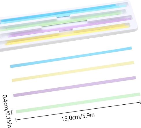 Dental Polishing Strips Tooth File Teeth Whitening Oral Care 4mm x 6m Tooth Sandpaper 2 Roll 2 Grint（Blue Fine+Pink Coarse） in Saudi Arabia