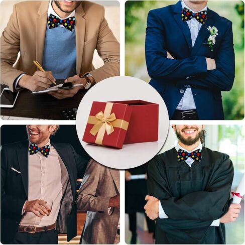 Bowtie for Men, Men Pre-Tie Bow Tie Classic Formal Tuxedo Bowties for Wedding Party in Kuwait