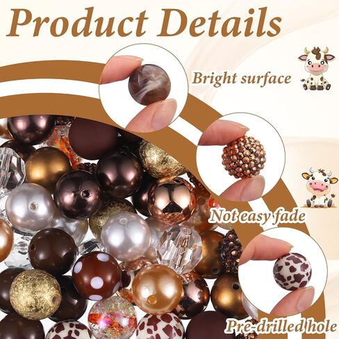 Sasylvia 100 Pcs 20 mm Bubblegum Rhinestone Beads for Pens Shine Disco Ball Plastic Chunky Loose Round Spacer Beads for Jewelry Making DIY Craft Pen Bracelet Supplies in Saudi Arabia