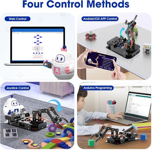 Biped Robot Kit STEM Toys Science Kit for Kids, Bionic Bipedal Robotics Programmable Coding Crafts Set for Arduino ESP32, Birthday Gift for Age 8-12 Boys Girls Teens in Saudi Arabia