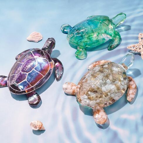 LET'S RESIN 3 pcs Sea Turtle Meditation Resin Molds, Flexiable & Easy Clean Epoxy Resin Molds, Cute Zen Yoga Statues Decor for Resin Casting, Soap, Candle, Flowers Preservation, Beach Decor in Saudi Arabia