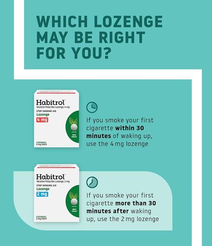 Habitrol Nicotine Lozenges 2 mg Original Flavor - 135 Count - Stop Smoking Aid - Reduce Cravings and Withdrawal Symptoms in Saudi Arabia
